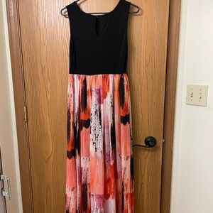 Apt. 9 Orange and Pink Petite Maxi Dress size SP